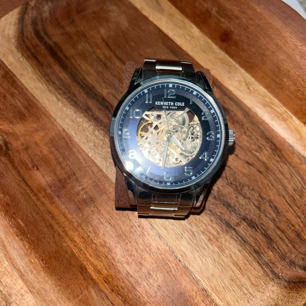 Kenneth Cole New York Automatic Skeleton Dial Watch Style # KC51092010